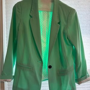 Teal blazer